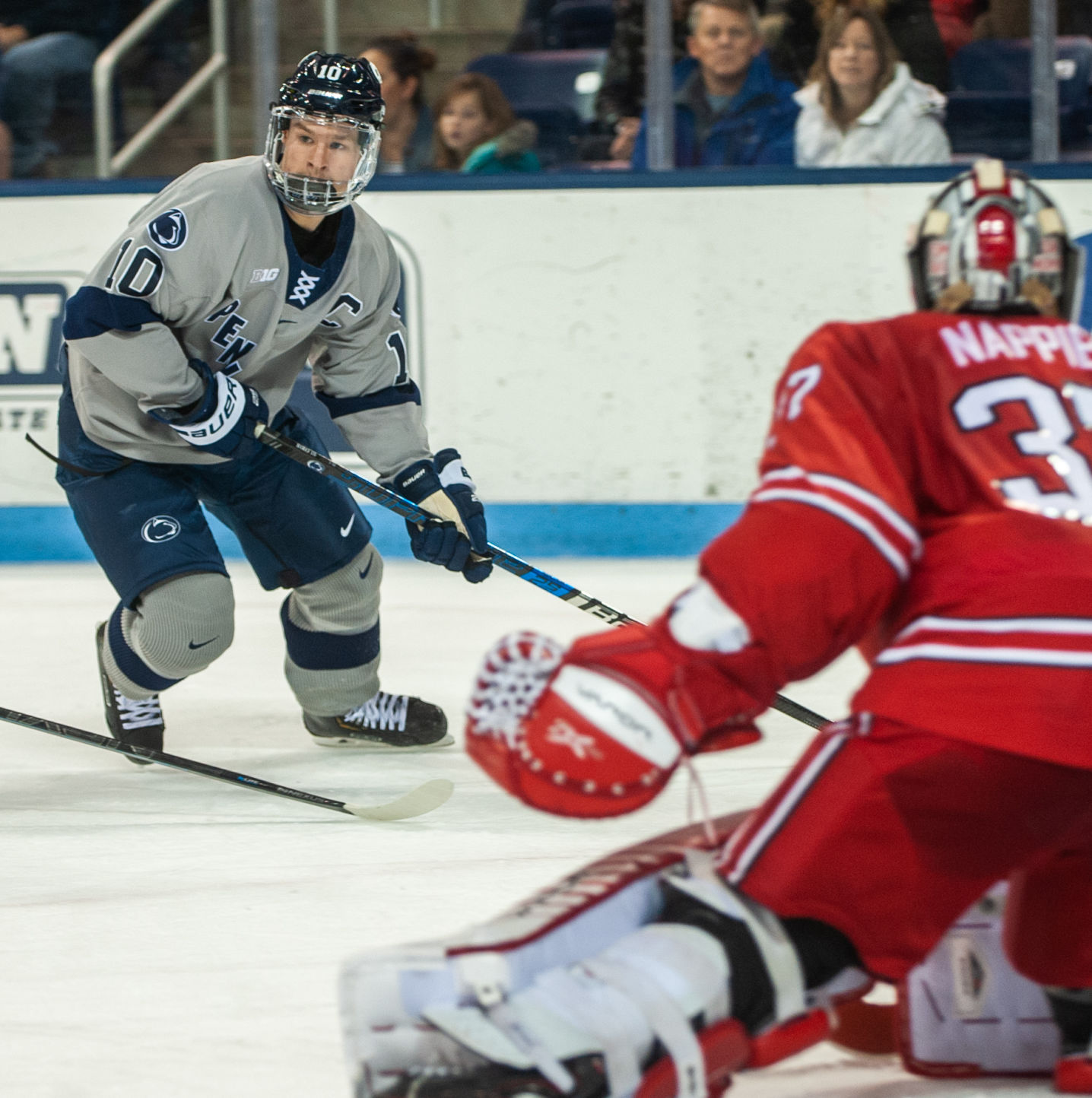 Penn State men's hockey vs Ohio State, Brandon Biro (10)